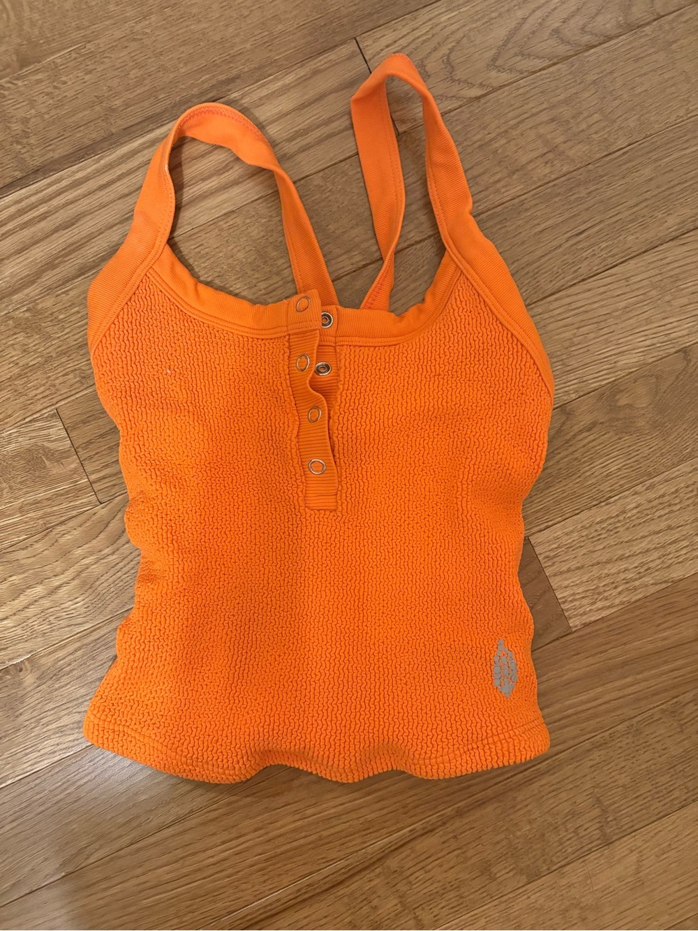 free people movement orange tank top size xs s